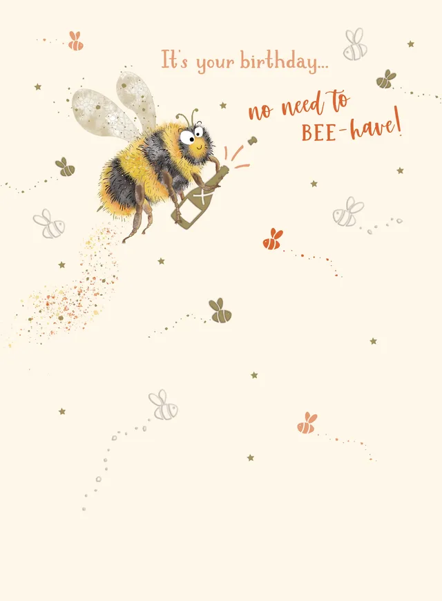 otter-house-animal-crackers-bee-have-bee-geburtstagskarte-biene image 1