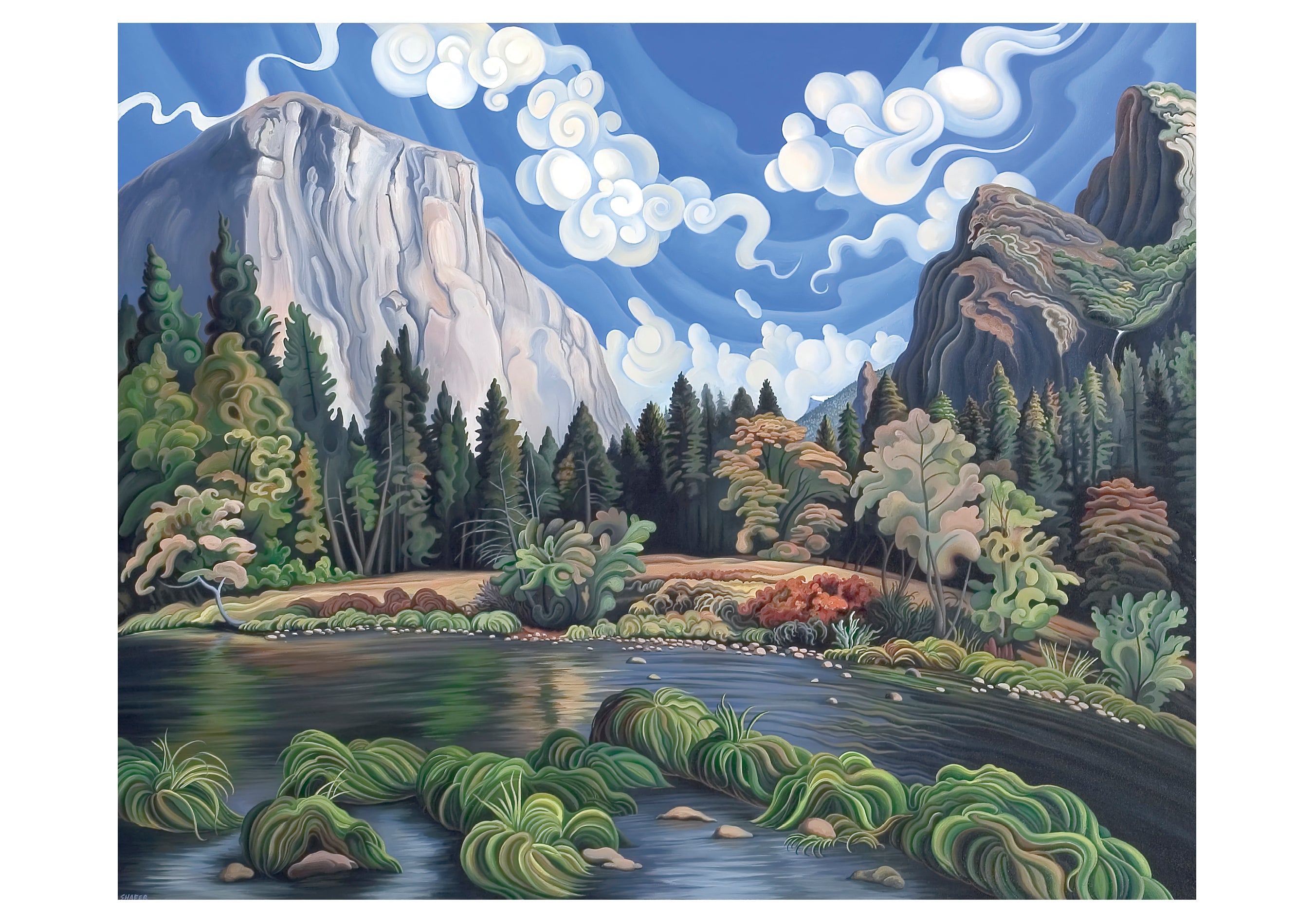 pomegranate-shafer-klappkarte-autumn-yosemite-landschaft image 1
