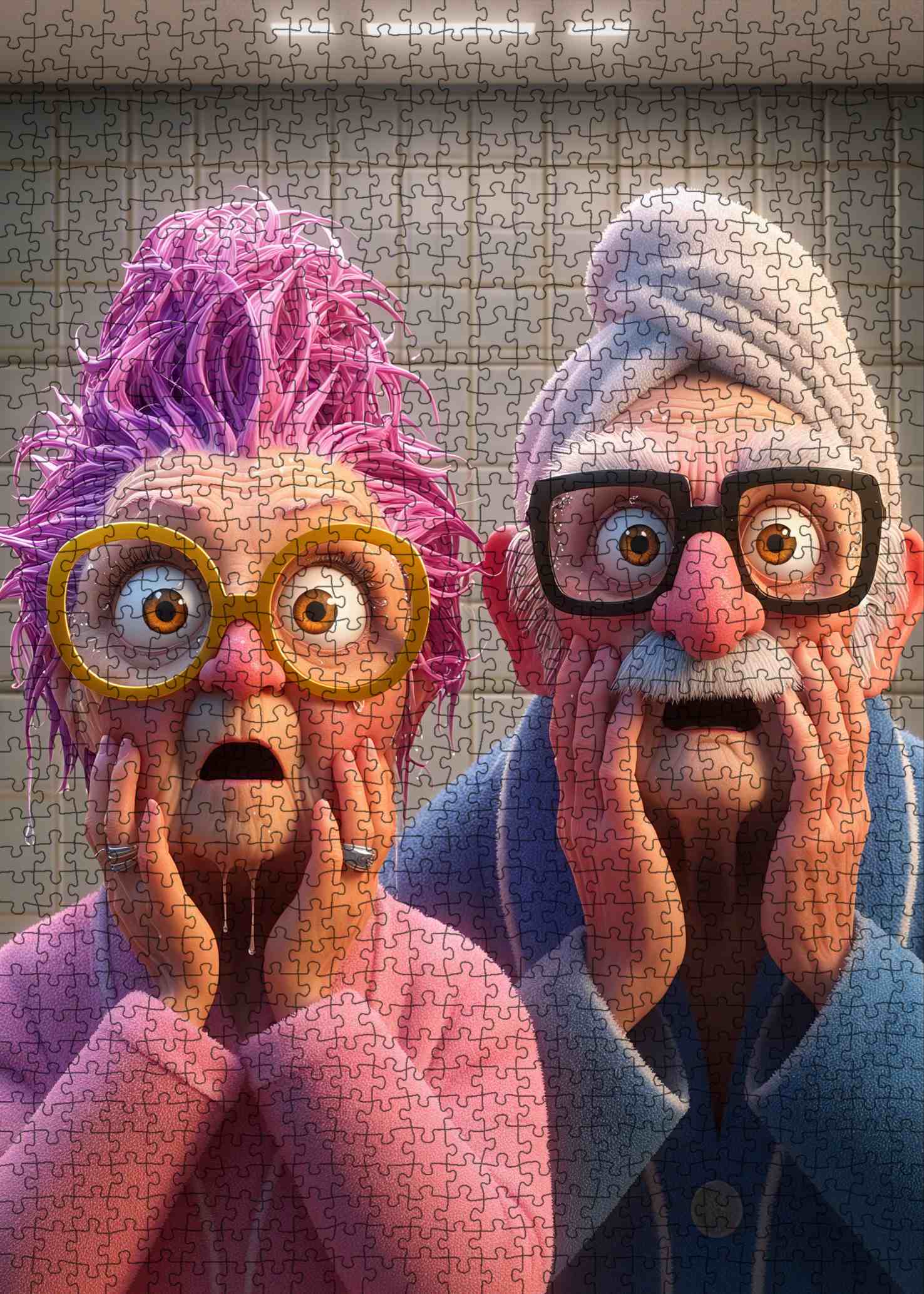 tucocoo-jigsaw-funny-shocked-elderly-couple-puzzle-1000-teile-cartoon image 2