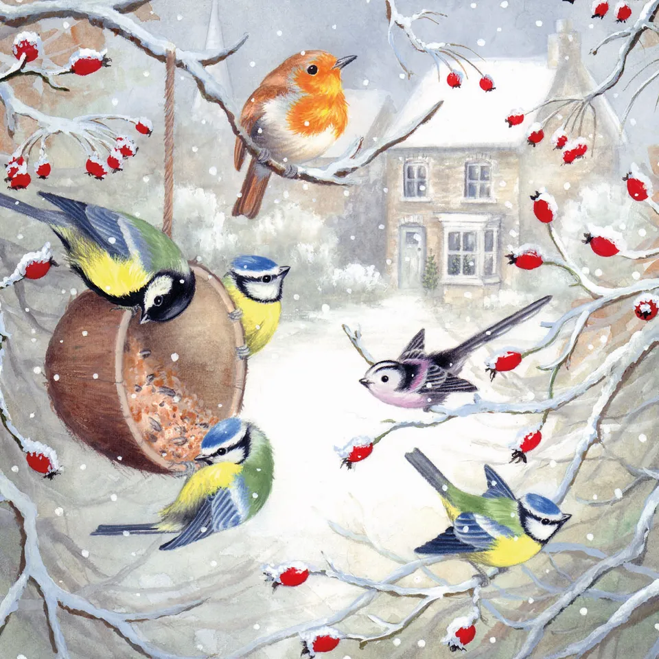 otter-house-christmas-birdsong-weihnachtskarten-10-karten image 1