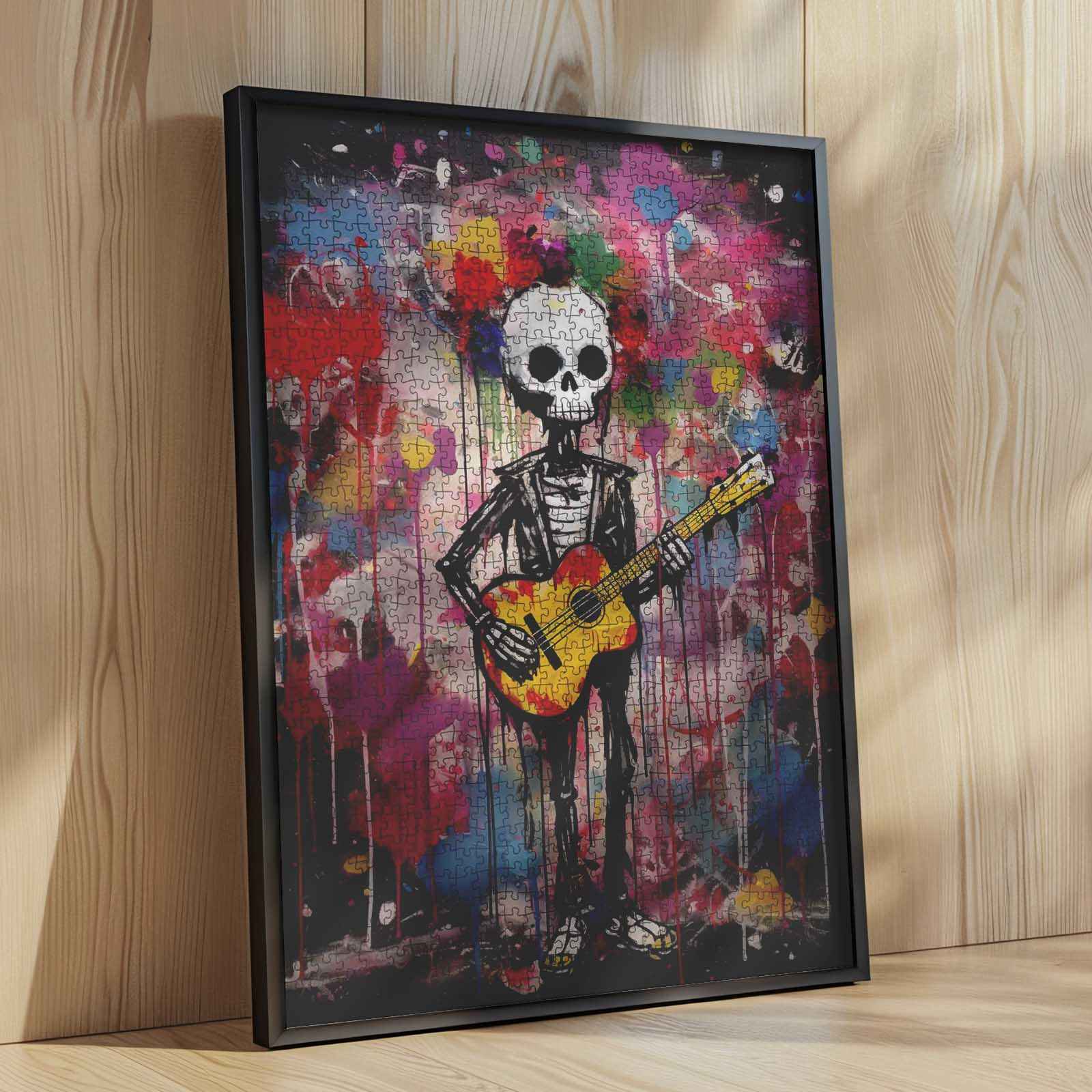 tucocoo-skeleton-guitar-puzzle-1000-teile-graffiti image 4