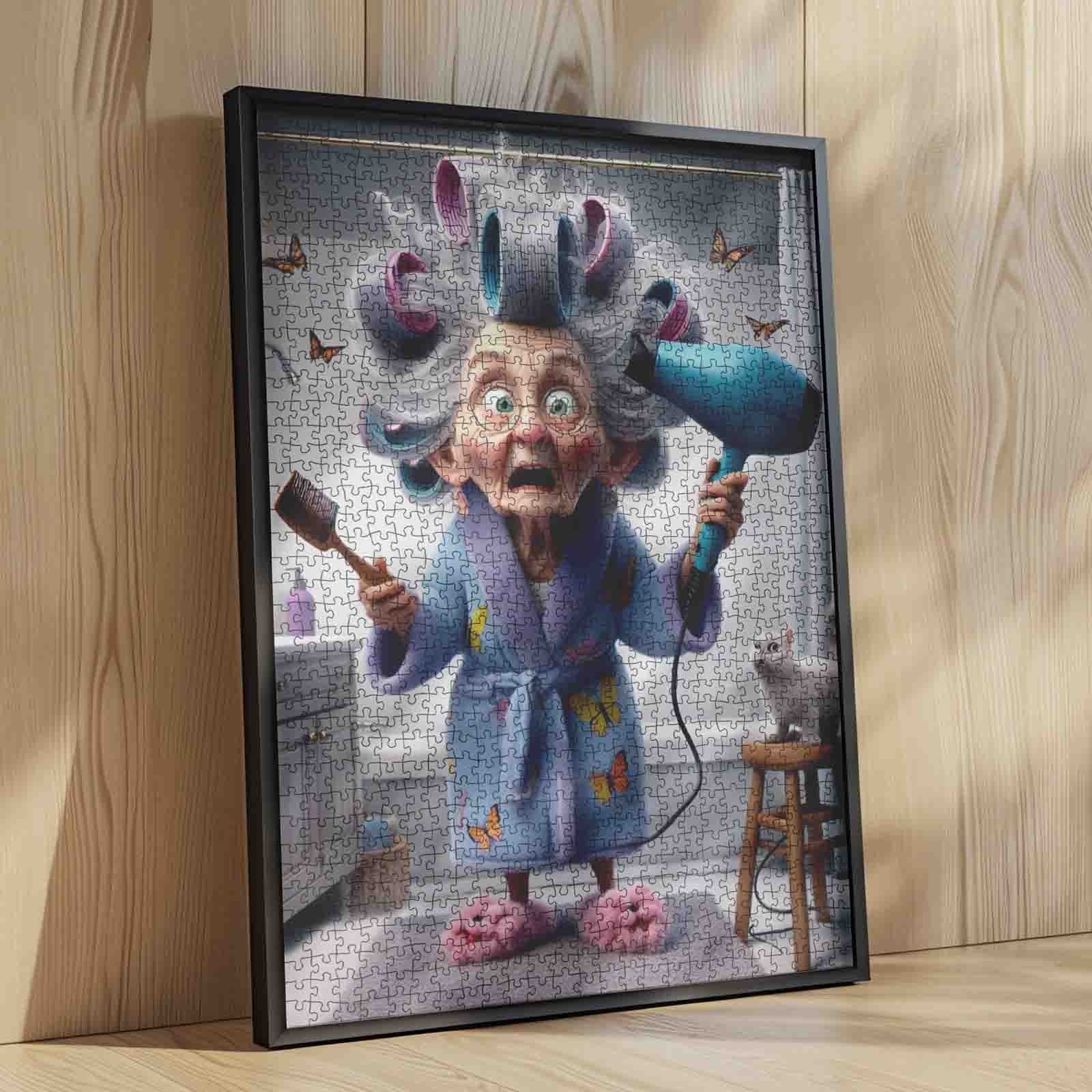 tucocoo-hair-dryer-granny-puzzle-1000-teile-oma-f-hn image 4