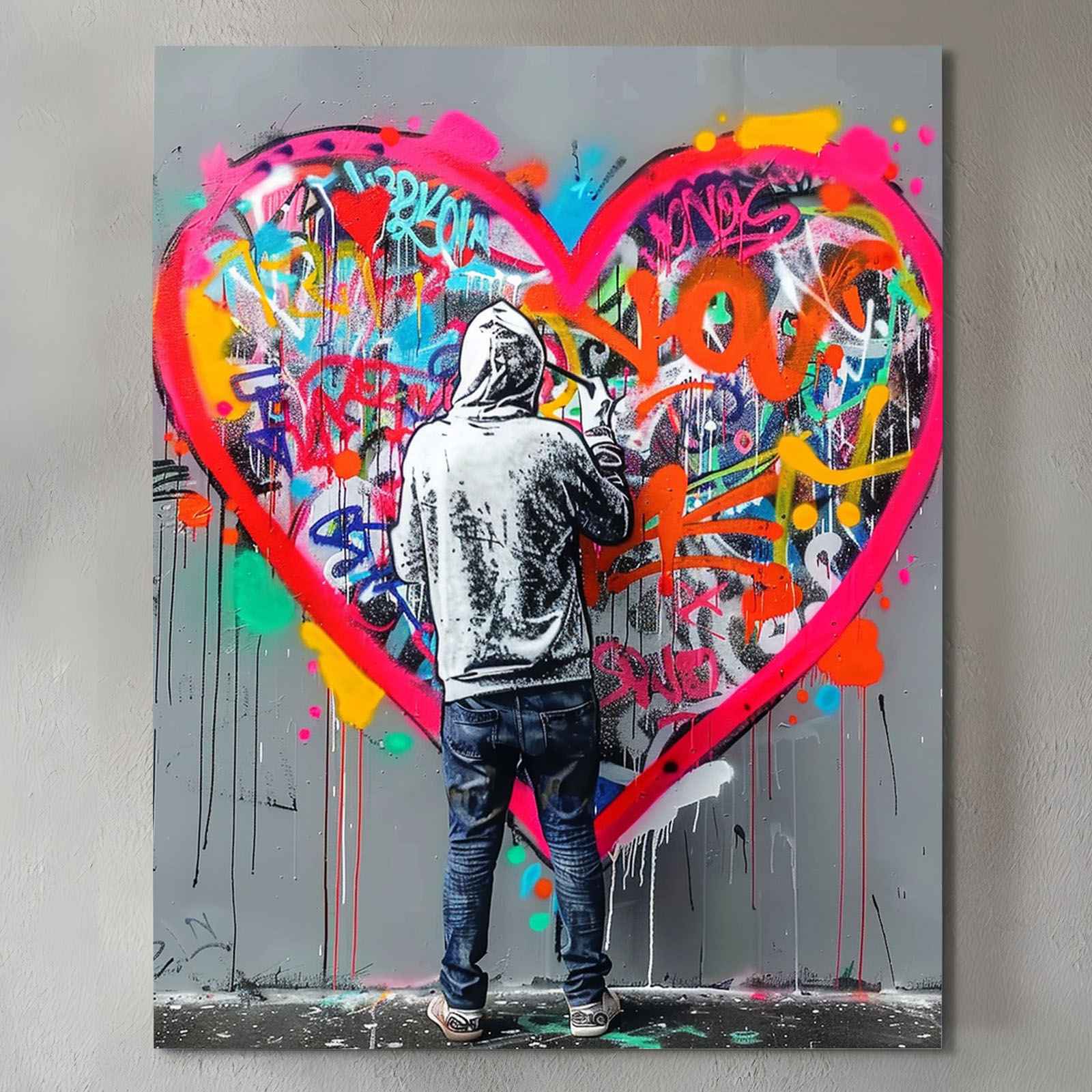 tucocoo-graffiti-heart-leinwandbild-herz-30x40cm-streetart image 2