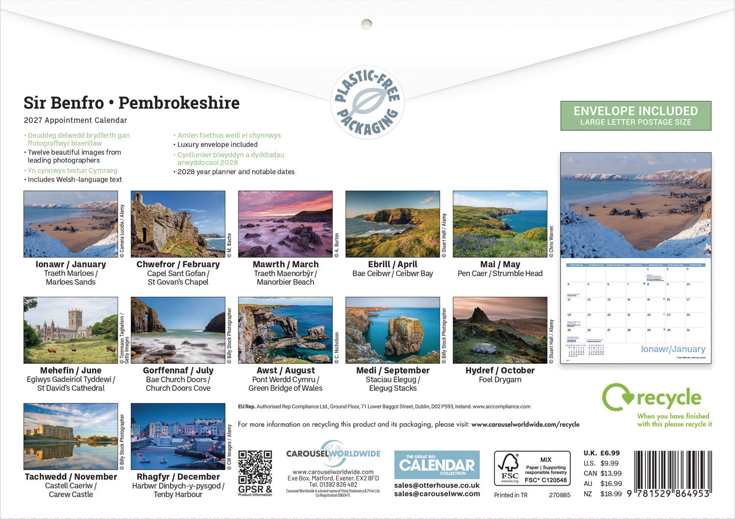 otter-house-pembrokeshire-a4-kalender-2027-wandkalender image 2