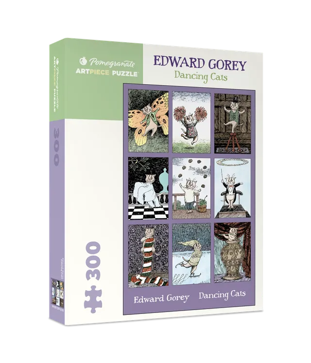 pomegranate-gorey-dancing-cats-puzzle-300-teile-katzen image 1