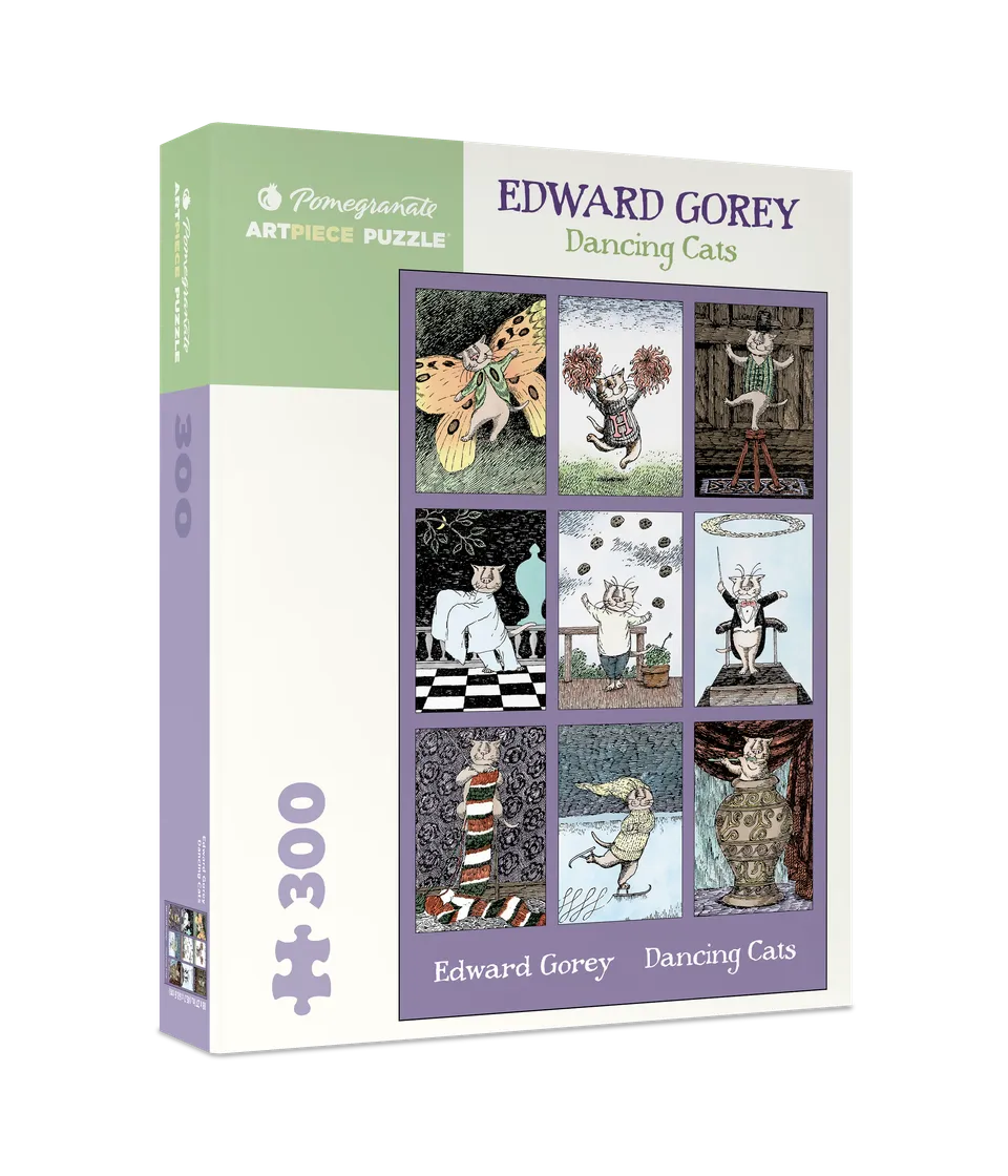 pomegranate-gorey-dancing-cats-puzzle-300-teile-katzen image 1