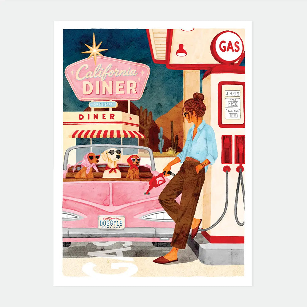 all-the-ways-to-say-california-diner-poster-50x70-cm-neon image 1