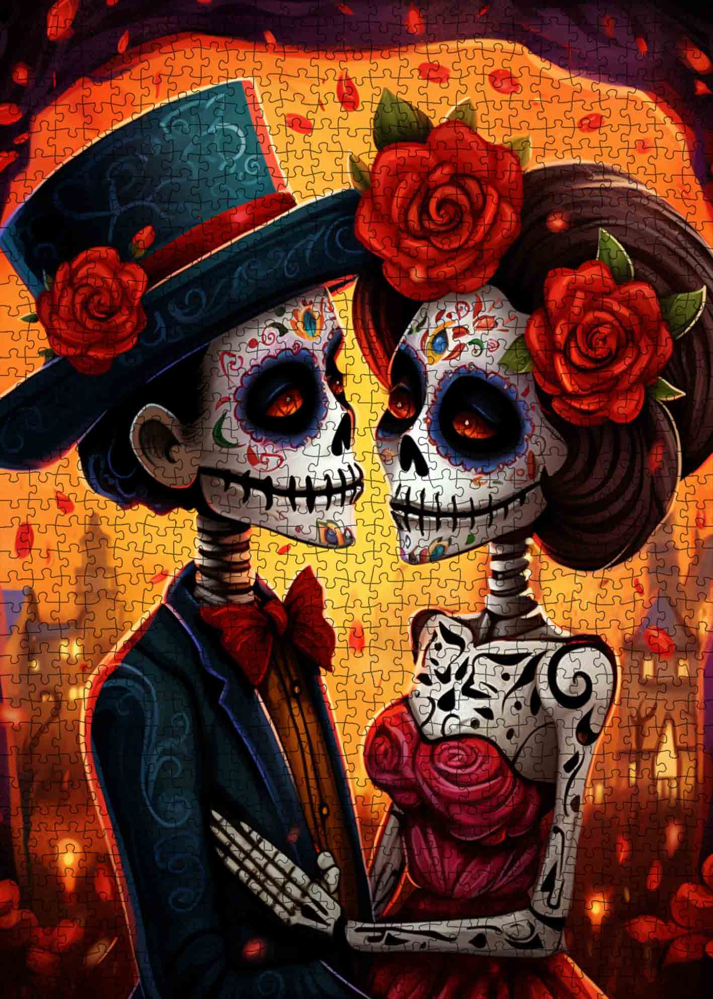 tucocoo-jigsaw-puzzles-romantic-skeleton-couple-puzzle-1000-teile image 2