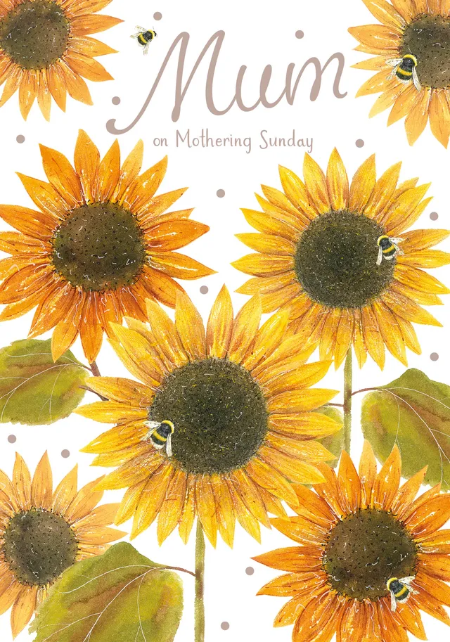otter-house-mothering-sunday-sunflowers-muttertagskarte image 1