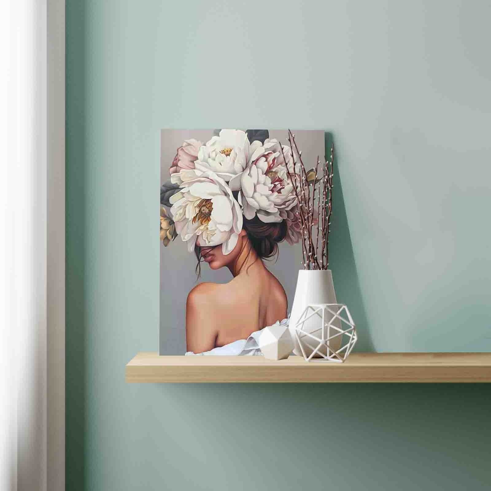 tucocoo-paint-by-numbers-frau-mit-blumen-malen-nach-zahlen-ohne-rahmen image 3