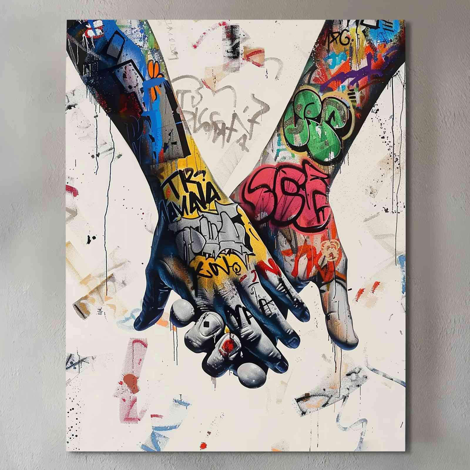 tucocoo-canvas-wall-art-holding-hands-leinwandbild-30x40cm image 2