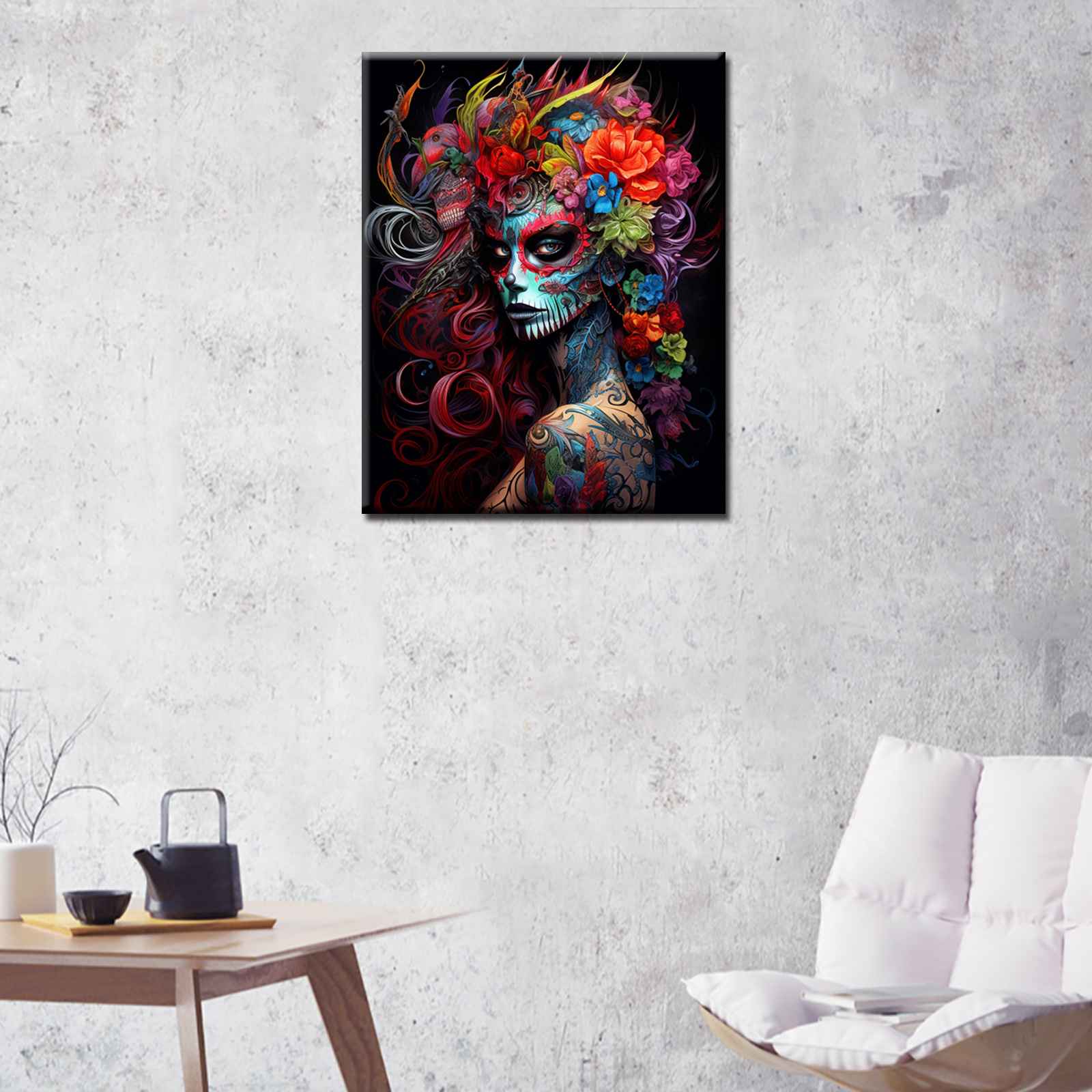 tucocoo-mystical-floral-skull-queen-malen-nach-zahlen-40x50-cm image 3