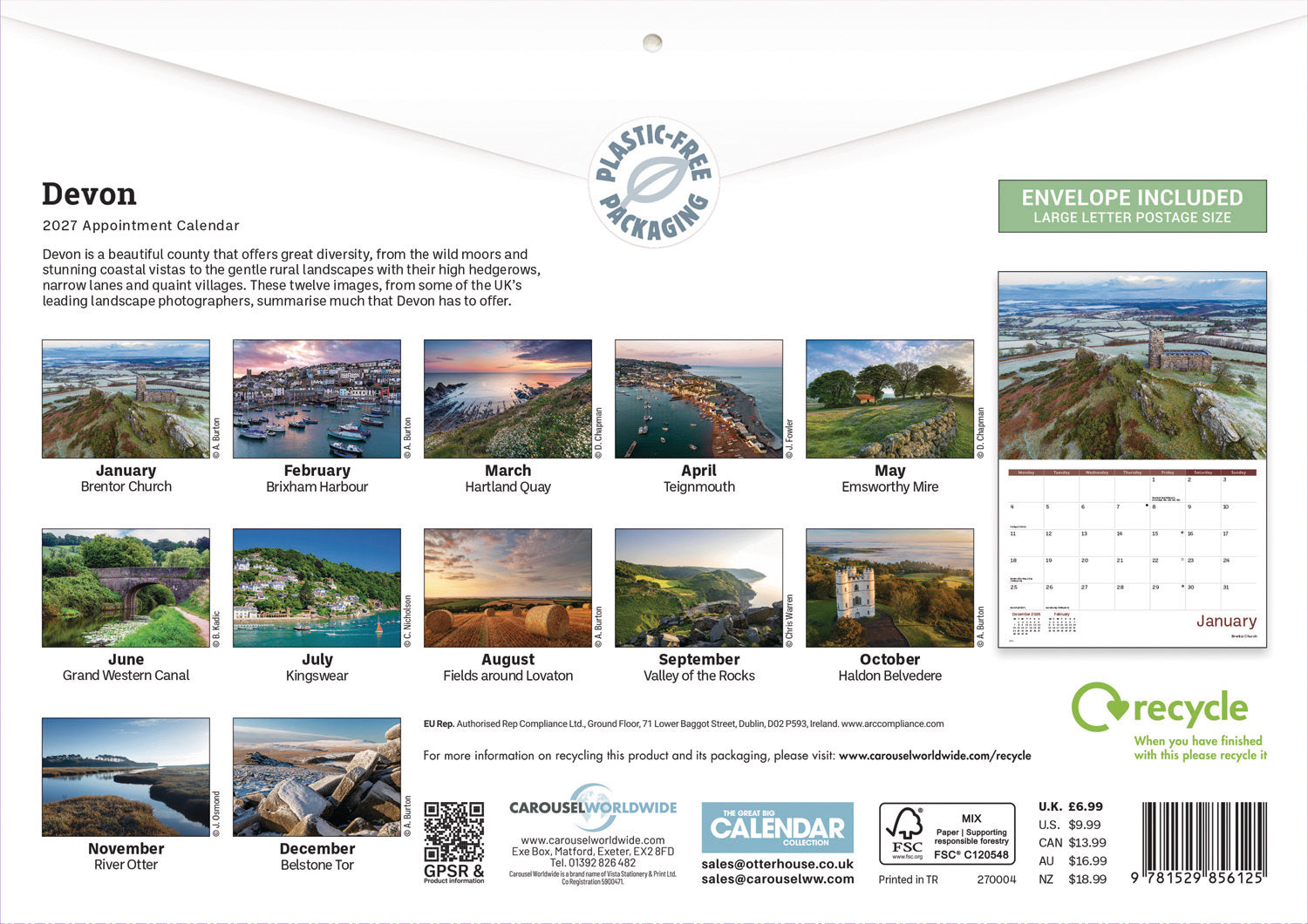 otter-house-devon-wandkalender-2027-a4-monatsbilder image 2