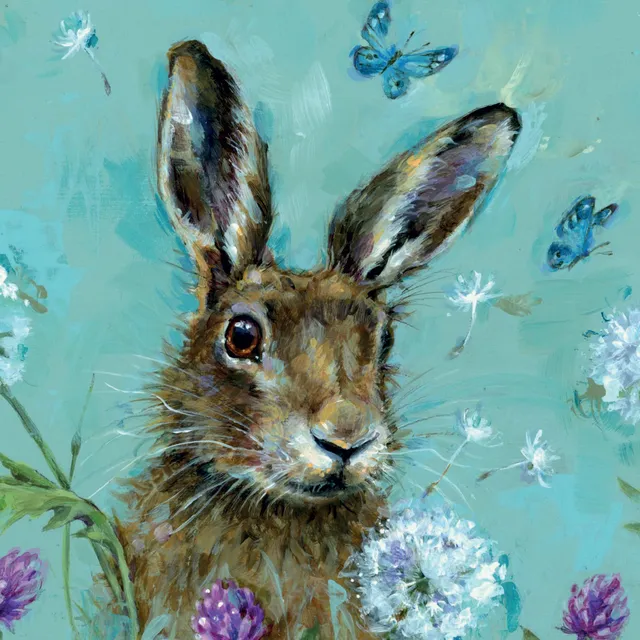 otter-house-wild-friends-hase-gru-karte-blumen image 1