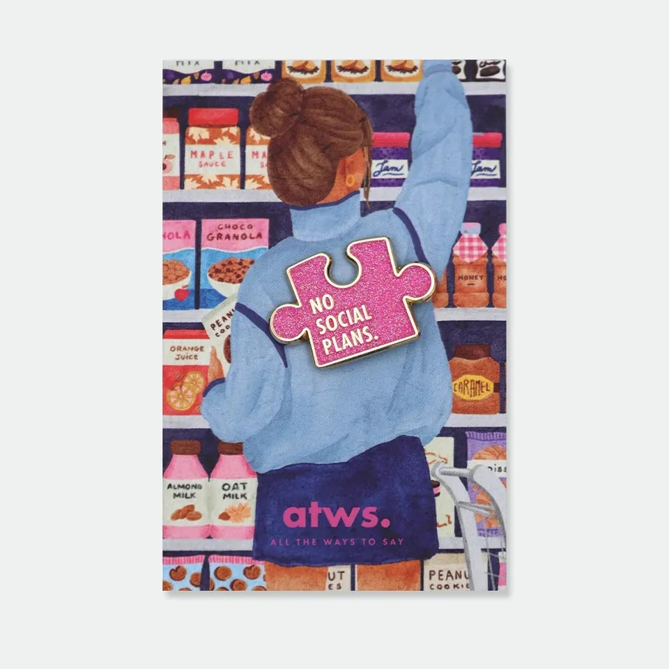 all-the-ways-to-say-puzzle-piece-pin-no-social-plans-rosa image 1