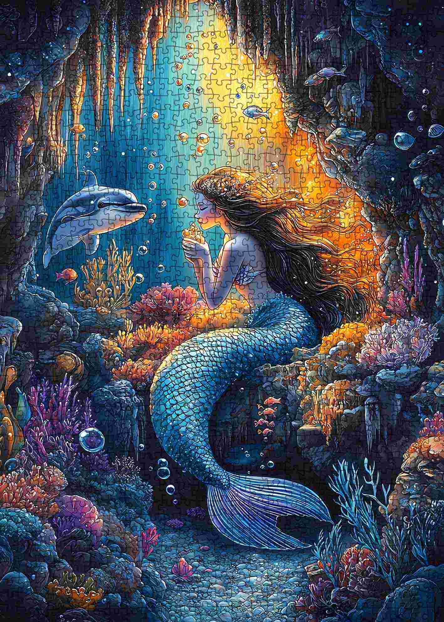 tucocoo-mermaid-coral-reef-puzzle-1000-teile-meerjungfrau image 2