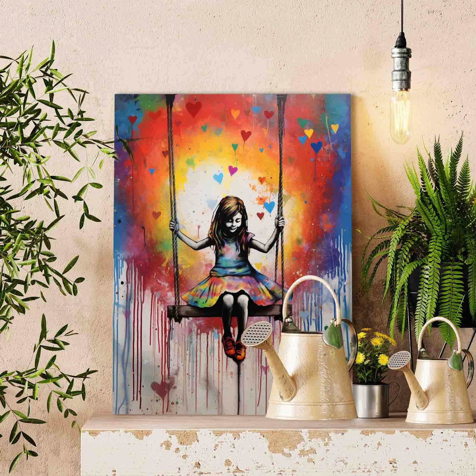 tucocoo-paint-by-numbers-little-girl-on-a-swing-40x50-ohne-rahmen image 2