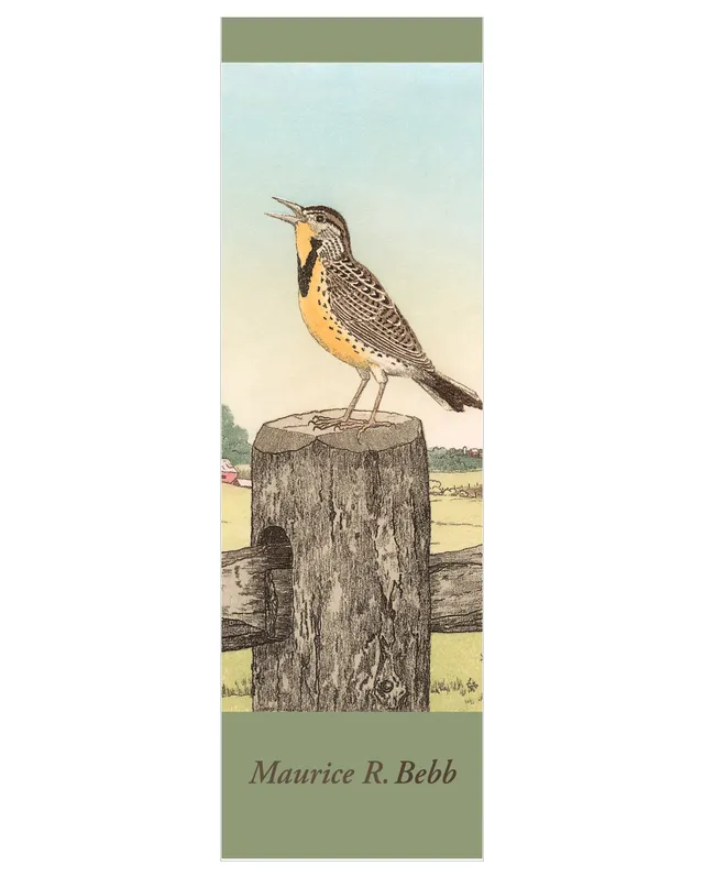 pomegranate-maurice-bebb-meadowlark-lesezeichen-vogel image 1