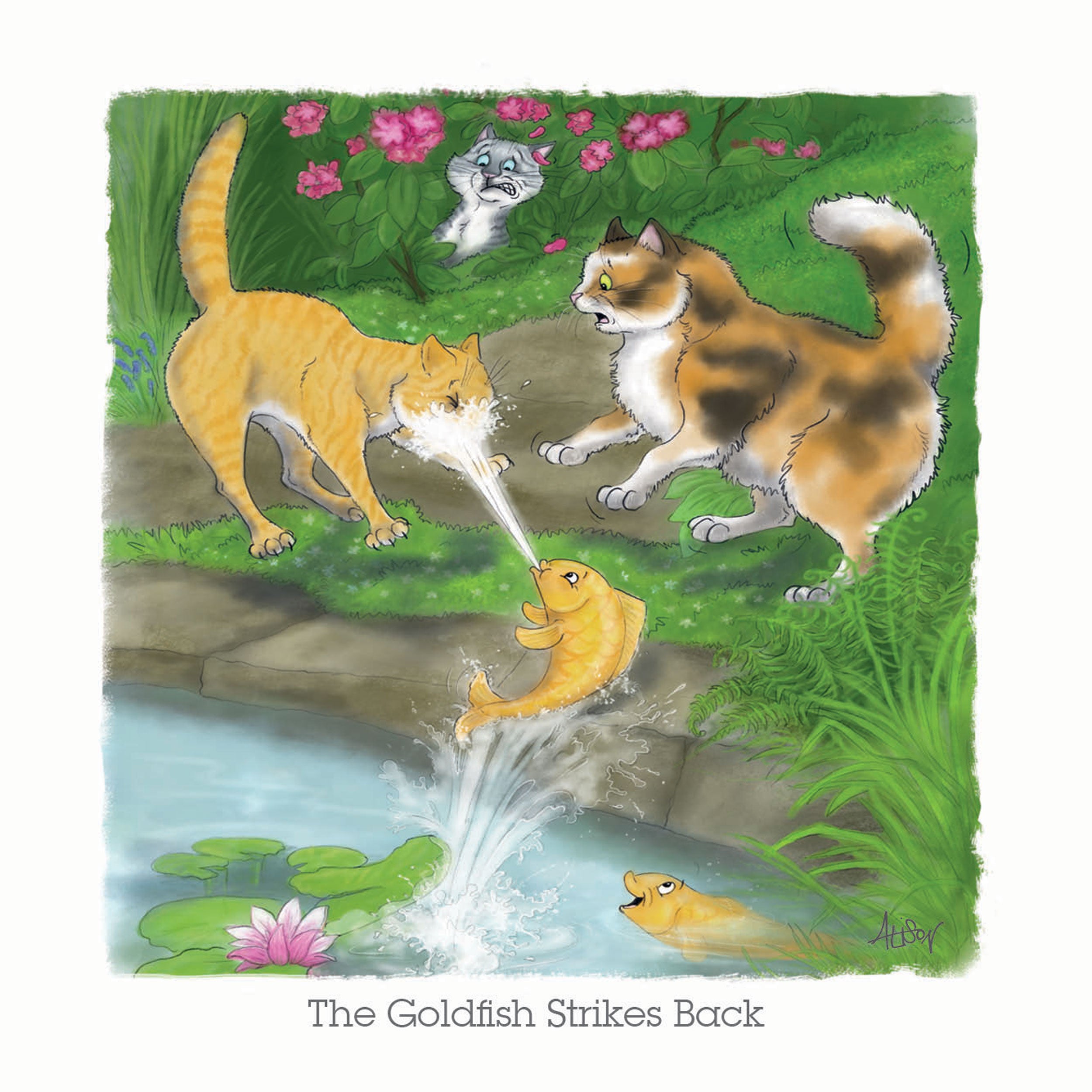 otter-house-alison-s-animals-notecards-garden image 3