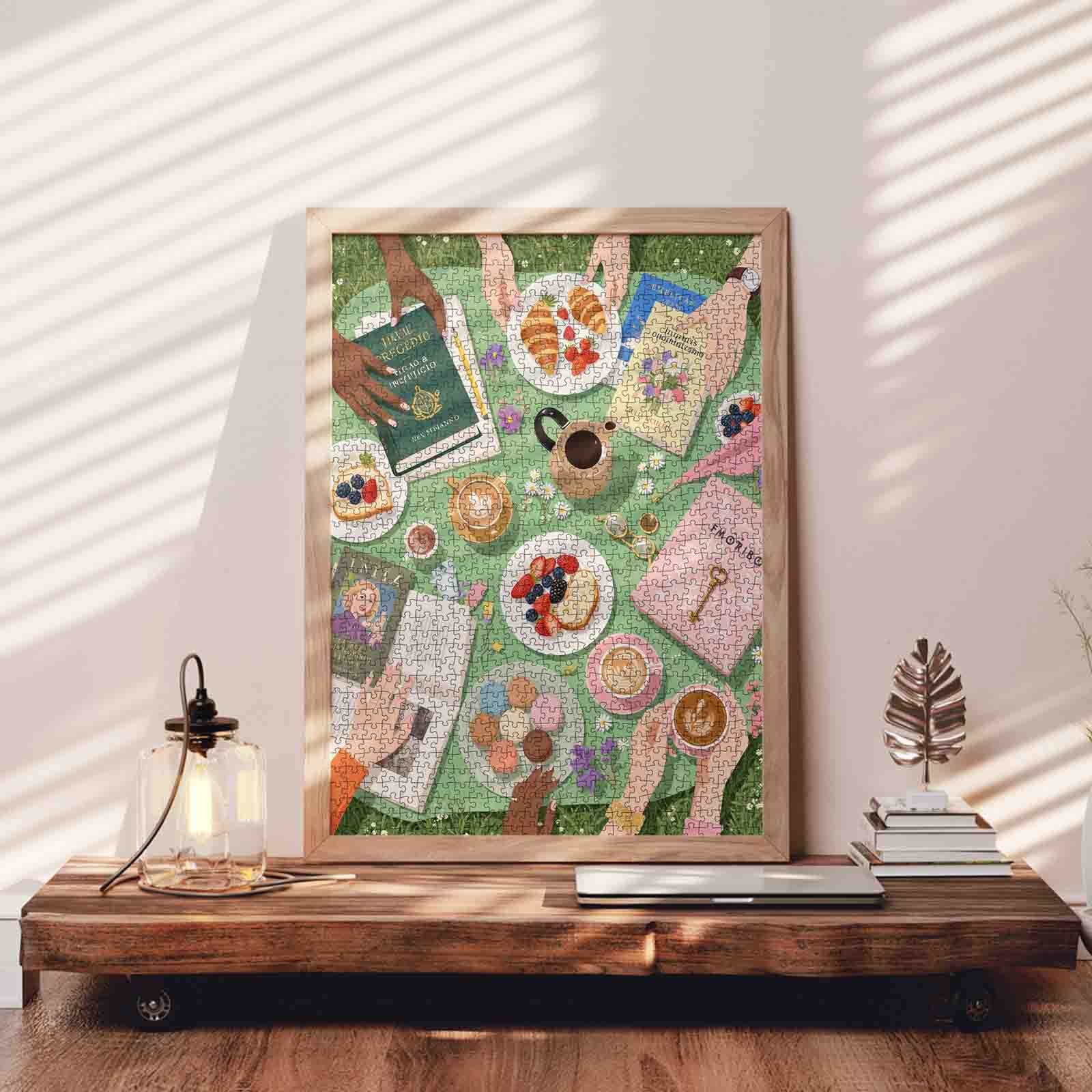 tucocoo-garden-book-club-picnic-puzzle-1000-teile-garten image 3
