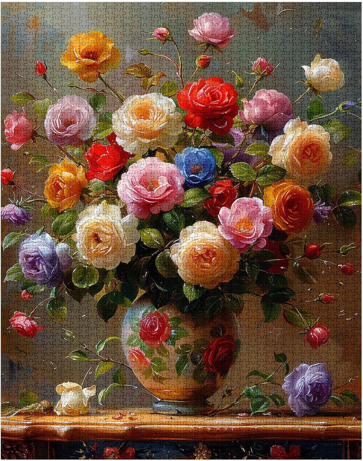 tucocoo-jigsaw-colorful-roses-puzzle-1000-teile-blumen-stillleben image 2