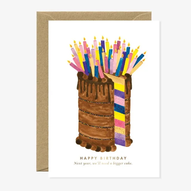 all-the-ways-to-say-bigger-cake-geburtstagskarte-a6-kuchen image 1
