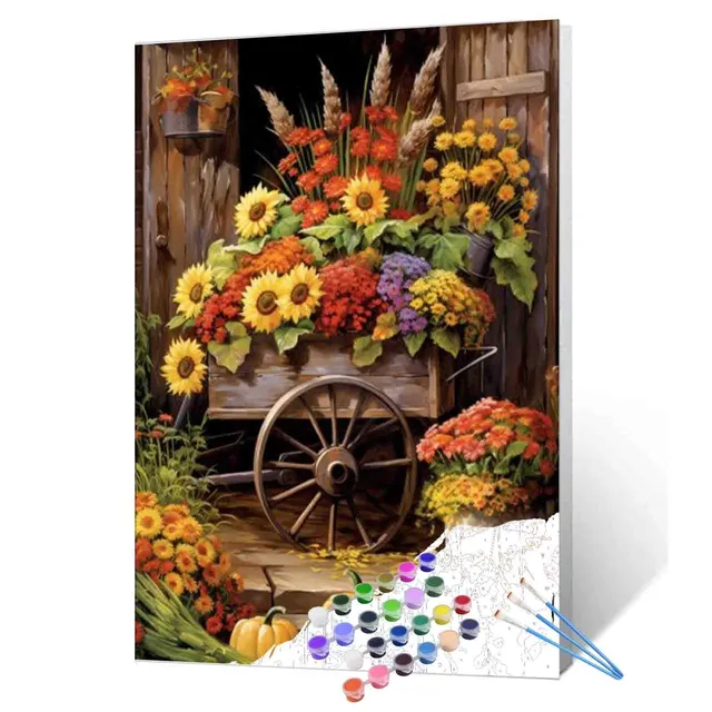 tucocoo-autumn-harvest-cart-malen-nach-zahlen-40x50-ohne-rahmen image 1