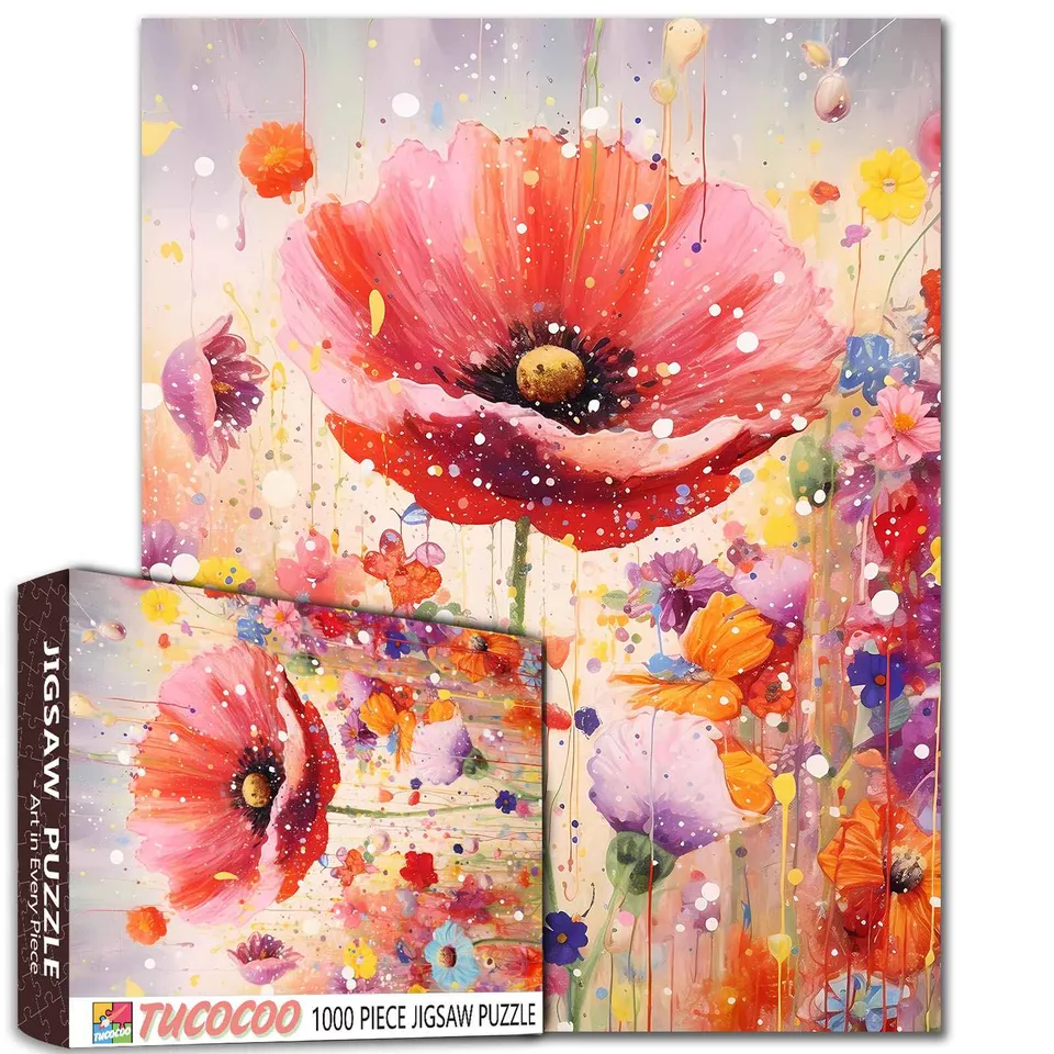 tucocoo-jigsaw-puzzles-red-poppy-puzzle-1000-teile-blumen image 1