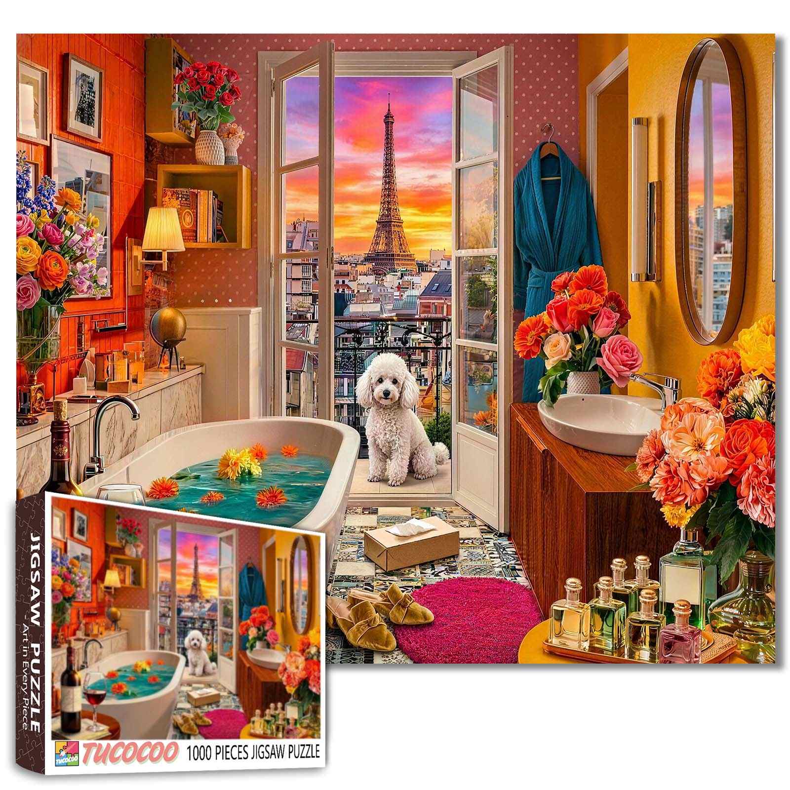 tucocoo-jigsaw-puzzles-paris-eiffel-tower-puzzle-1000-teile image 1