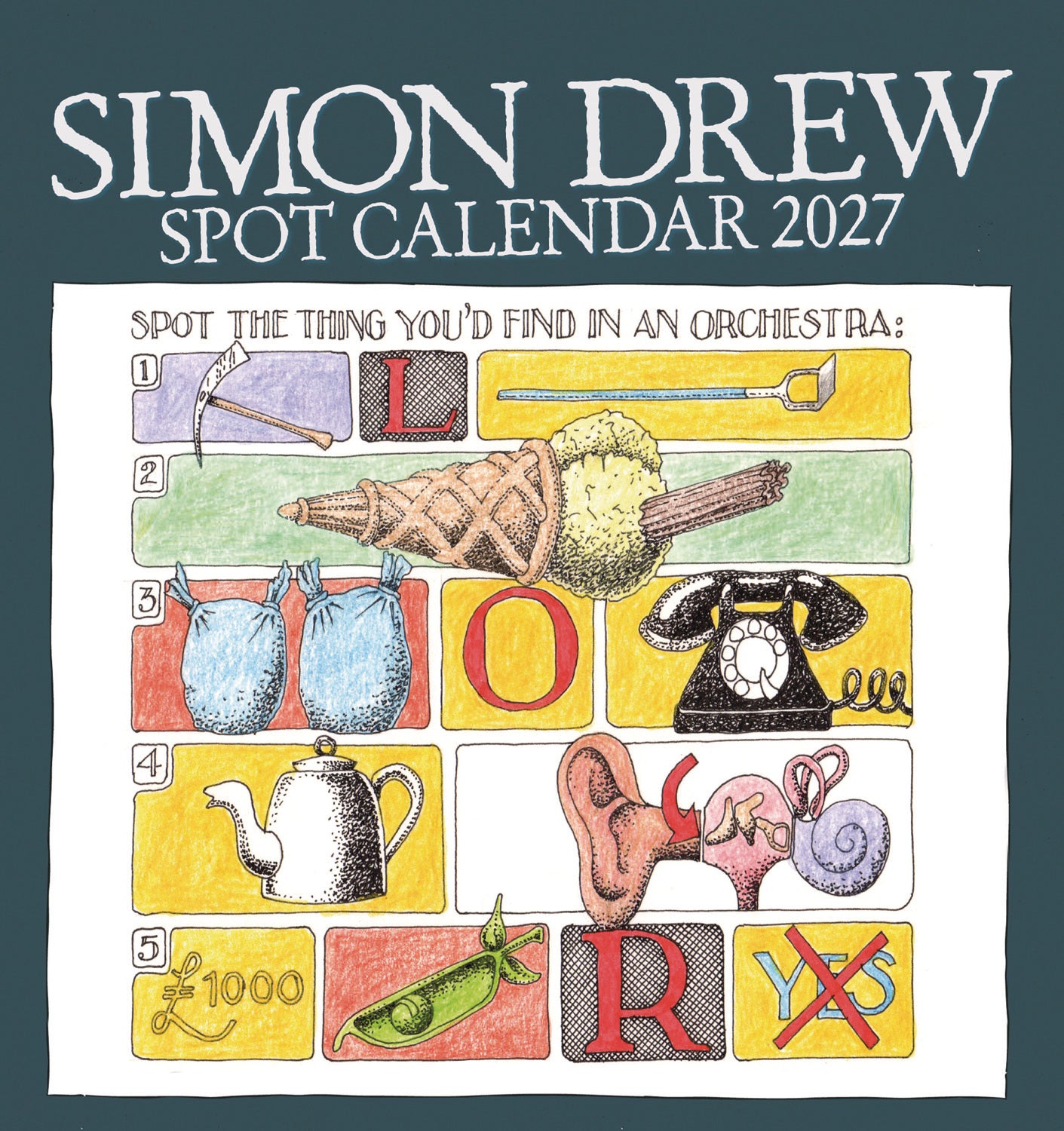 otter-house-simon-drew-easel-kalender-2027-tisch image 1