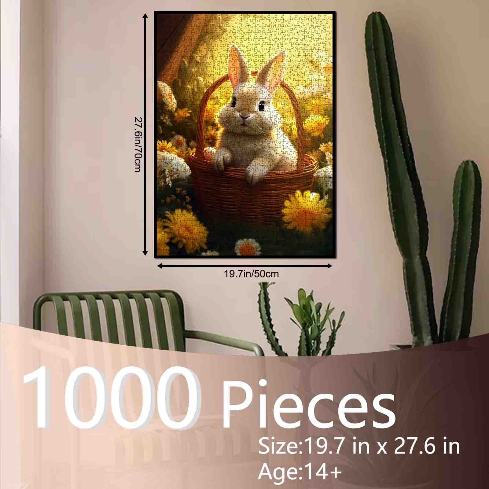 tucocoo-golden-meadow-bunny-basket-puzzle-1000-teile-hase image 5