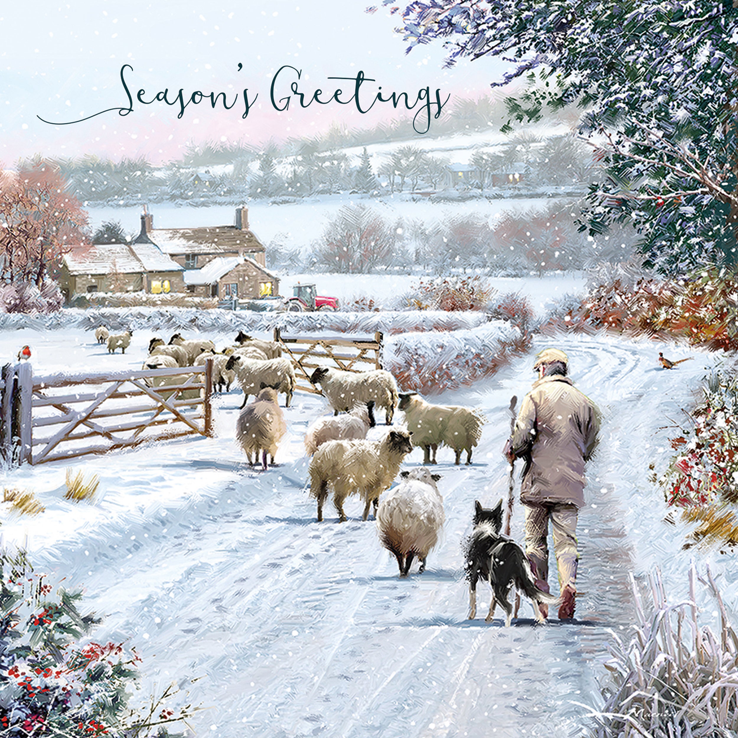 otter-house-christmas-off-home-weihnachtskarten-sortiert image 1