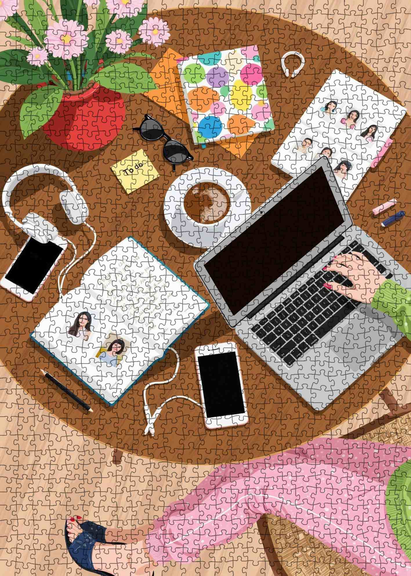 tucocoo-jigsaw-puzzles-creative-workday-puzzle-1000-teile-schreibtisch image 2