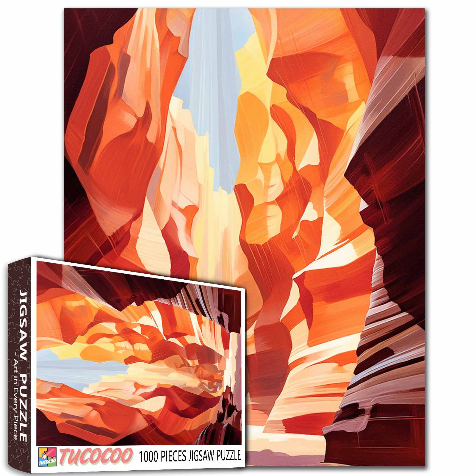 tucocoo-antelope-canyon-light-puzzle-1000-teile-landschaft image 1
