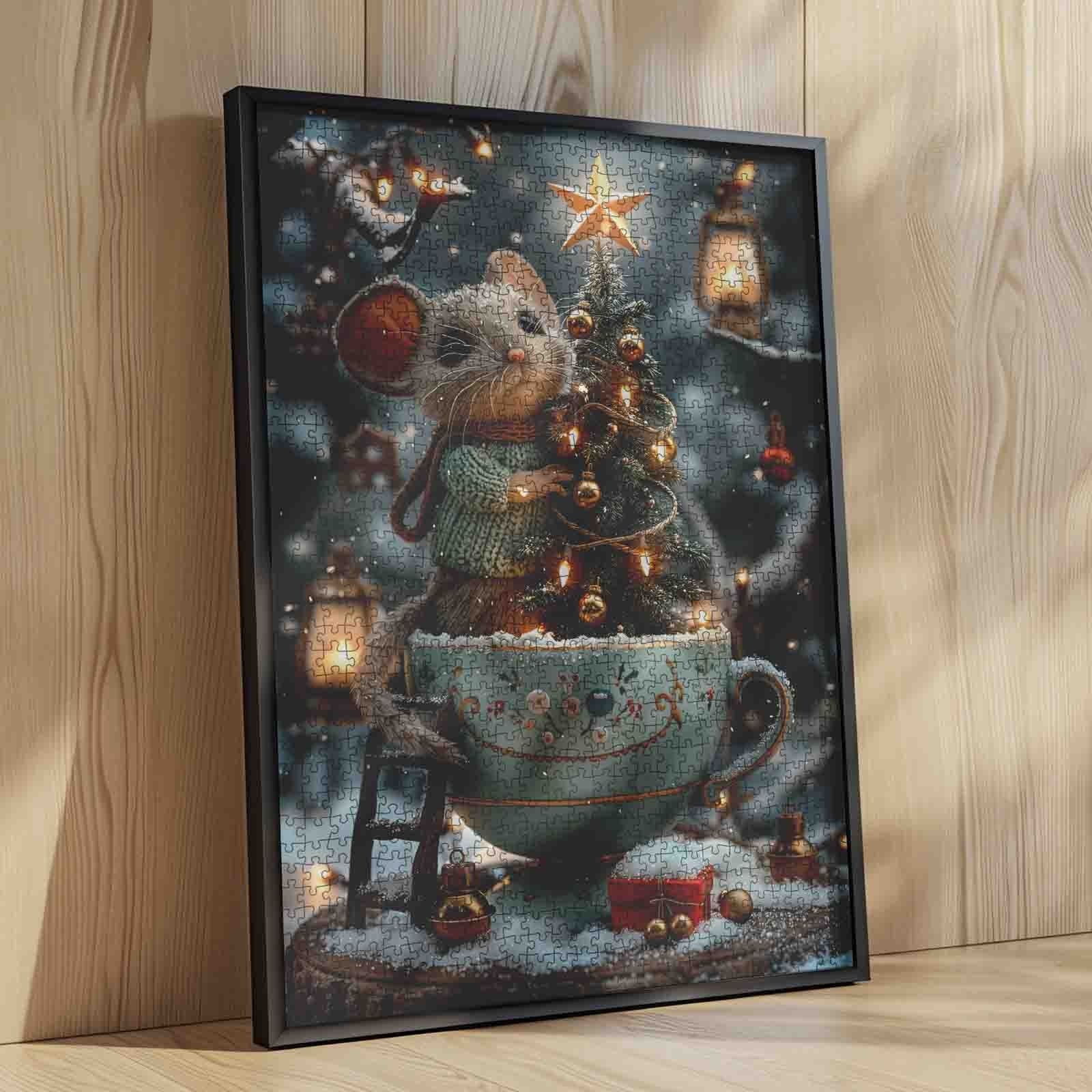 tucocoo-christmas-mouse-and-teacup-tree-puzzle-1000-teile image 4