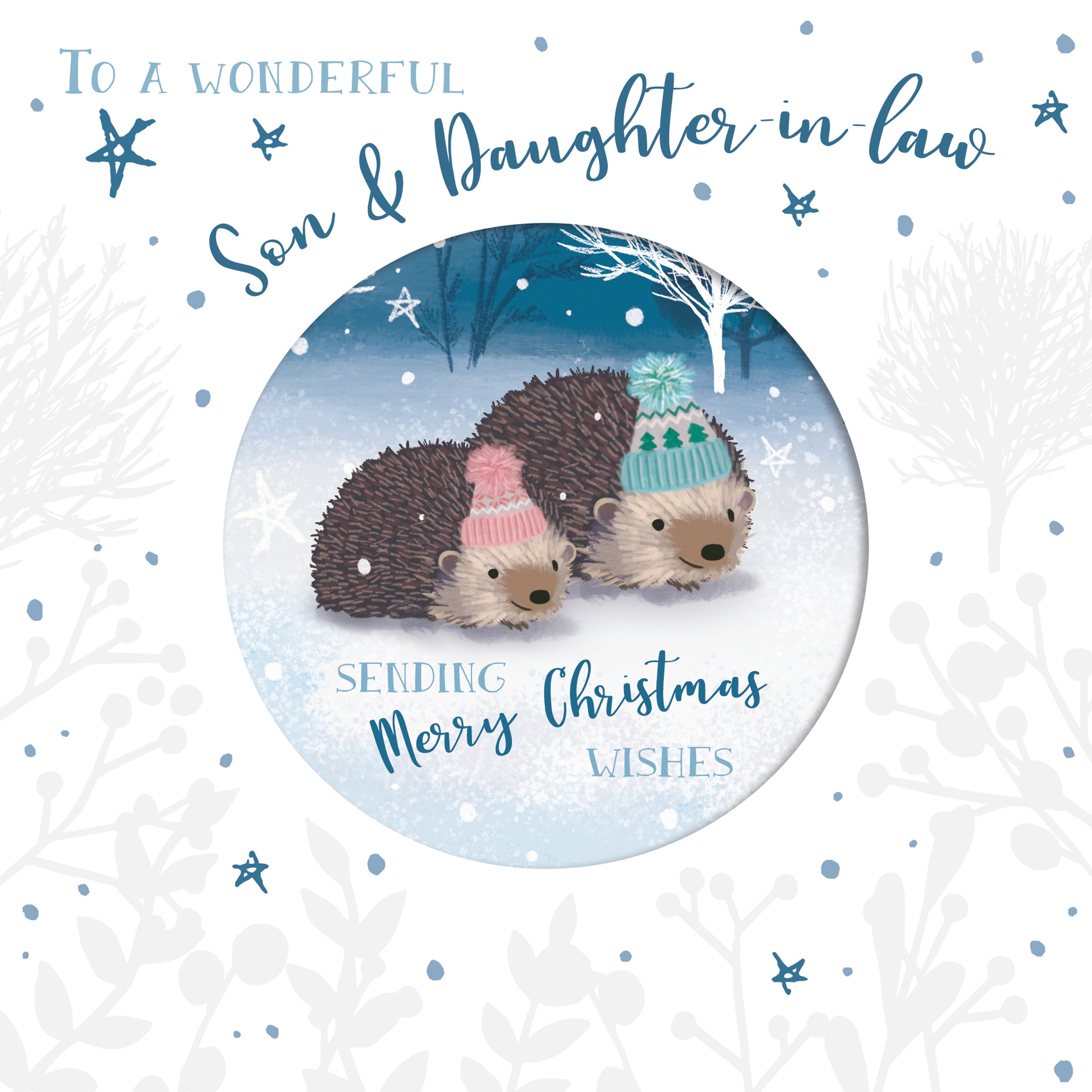 otter-house-weihnachtskarte-sohn-schwiegertochter-igel image 1