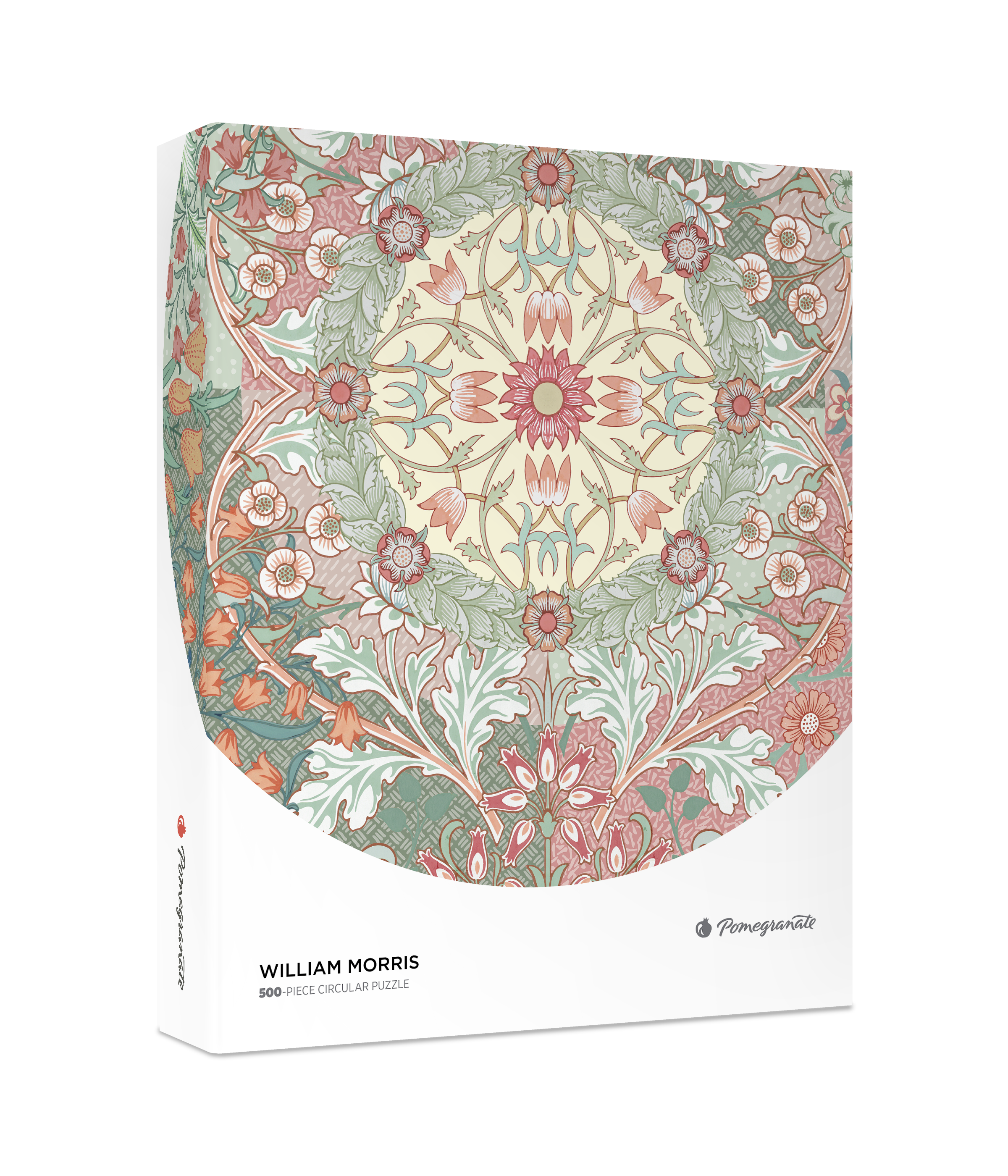 pomegranate-william-morris-puzzle-rund-500-teile-floral image 1