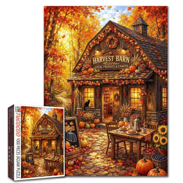 tucocoo-cozy-autumn-harvest-barn-puzzle-1000-teile-herbst-2 image 1