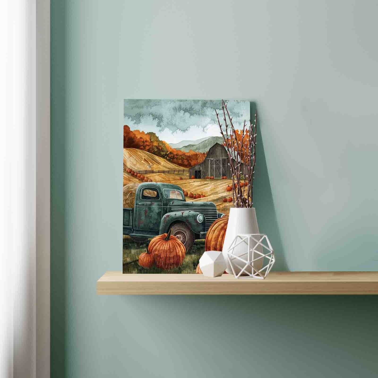 tucocoo-paint-by-numbers-pumpkin-truck-malen-nach-zahlen-40x50-herbst image 3