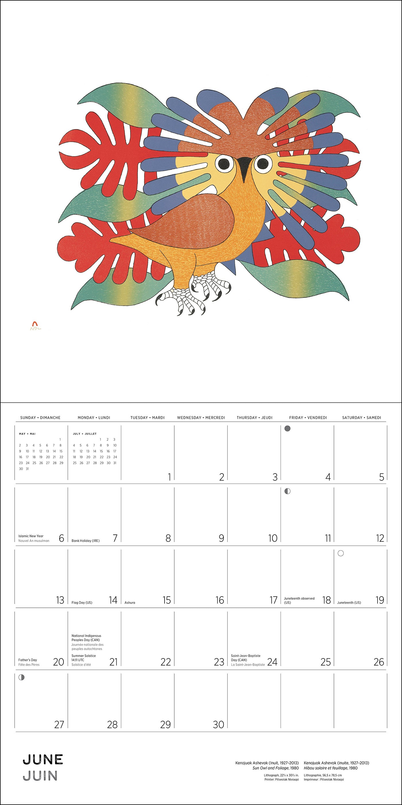 pomegranate-kenojuak-ashevak-2027-wandkalender-inuit image 7