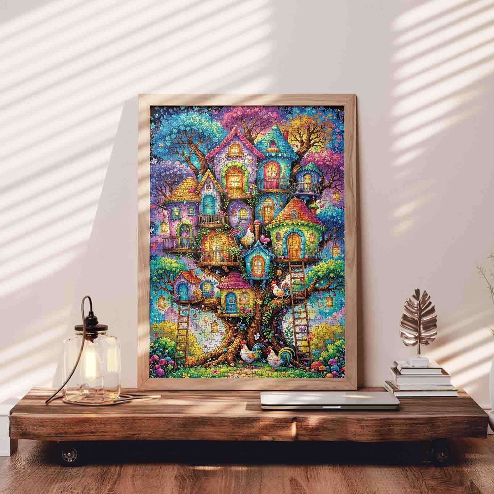 tucocoo-fantasy-treehouse-village-puzzle-1000-teile image 3