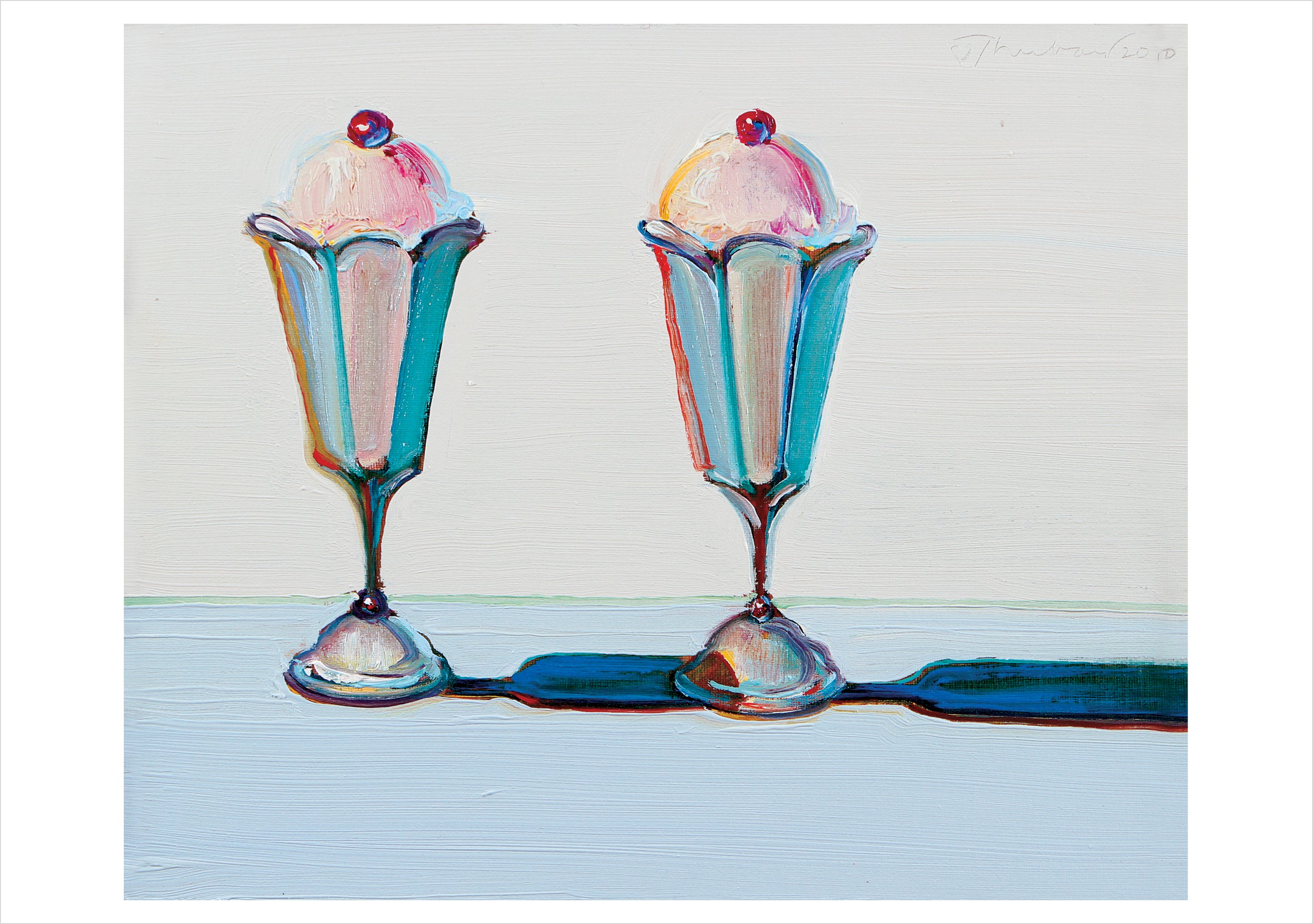 pomegranate-wayne-thiebaud-tulip-sundaes-klappkarte-blanko-einzelkarte image 1