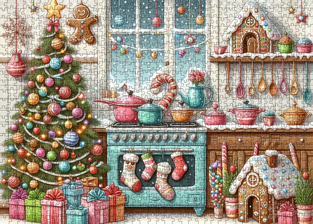tucocoo-christmas-kitchen-puzzle-1000-teile-weihnachtsk-che image 2