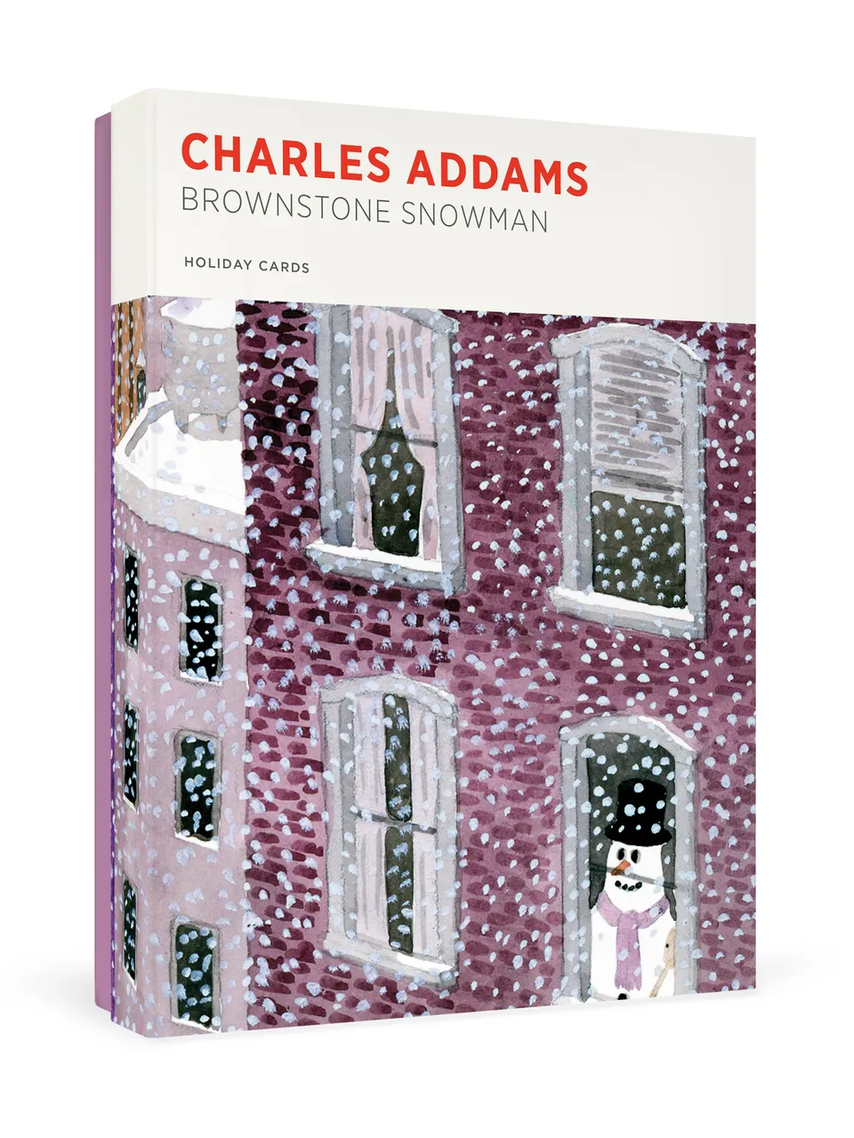 pomegranate-holiday-cards-charles-addams-snowman-weihnachtskarten image 1