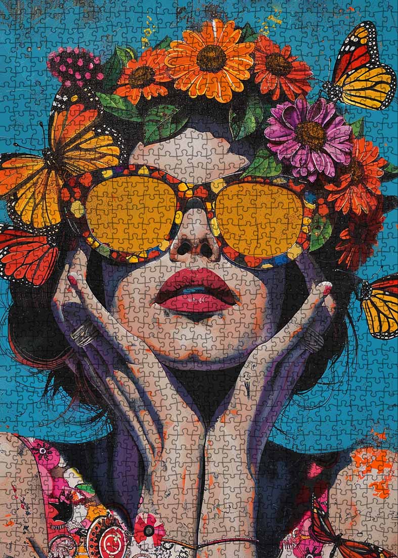 tucocoo-floral-soul-vibes-puzzle-1000-teile-blumenfrau image 2