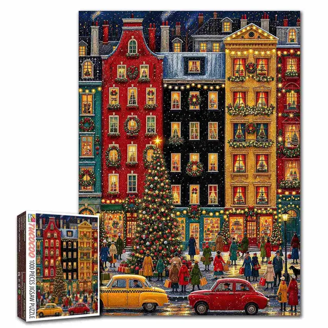 tucocoo-christmas-city-lights-puzzle-1000-teile-stadt image 1