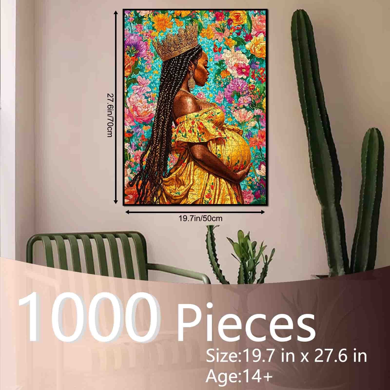 tucocoo-floral-queen-mother-portrait-puzzle-1000-teile-blumen image 5
