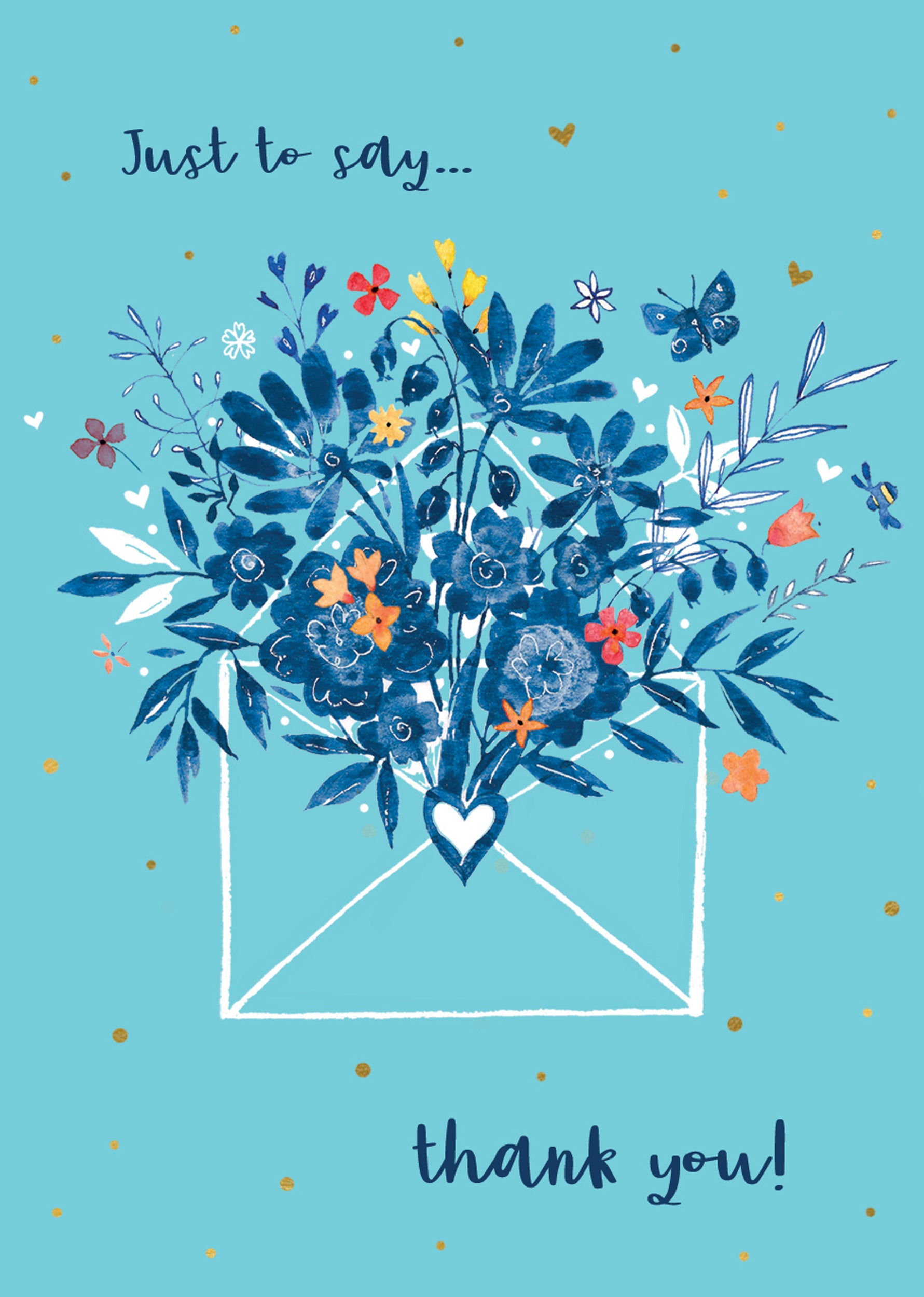 otter-house-blue-willow-mini-notecards-6-stk-blumen image 2