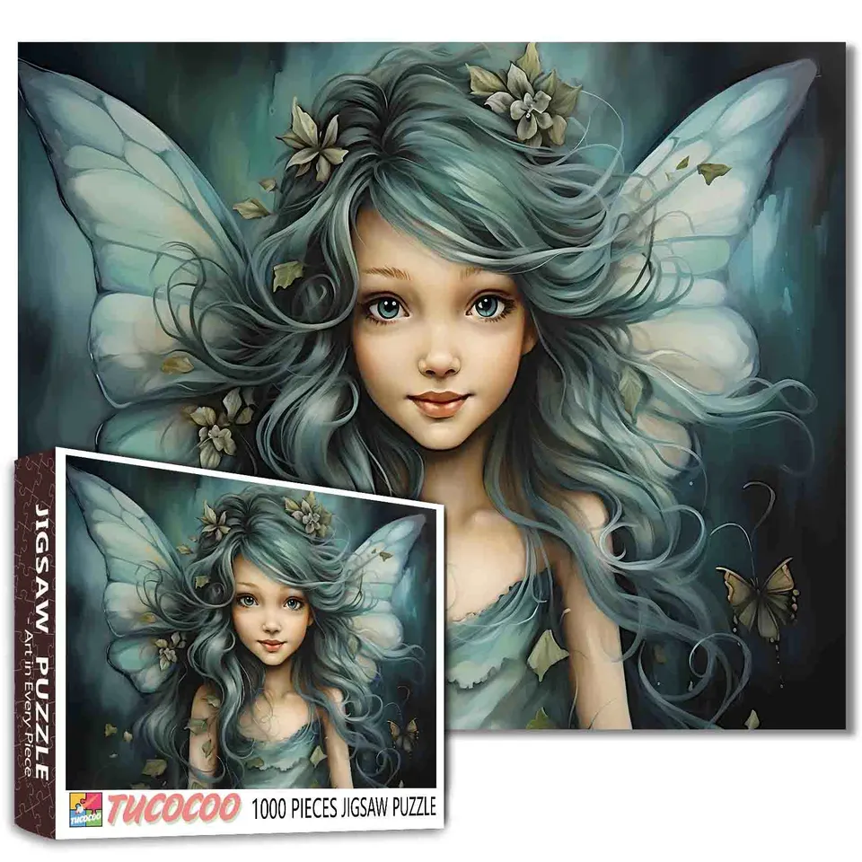tucocoo-jigsaw-puzzles-fee-t-rkise-haare-puzzle-1000-teile-wald image 1