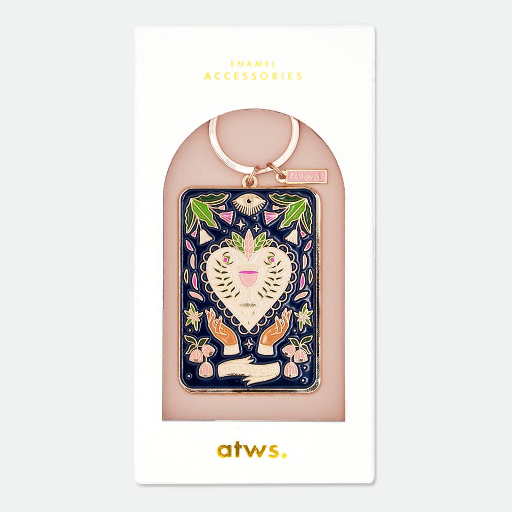 all-the-ways-to-say-keychains-tarot-tipsy-card-schl-sselanh-nger-emaille image 1